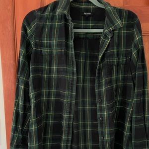 Madewell Flannel Ex Boyfriend Barlow Plaid Shirt